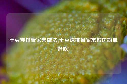 土豆炖排骨家常做法(土豆炖排骨家常做法简单好吃)